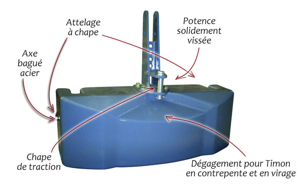 Euromasse, fabricant de masse monobloc 100% fonte de 600 à 1400 kg